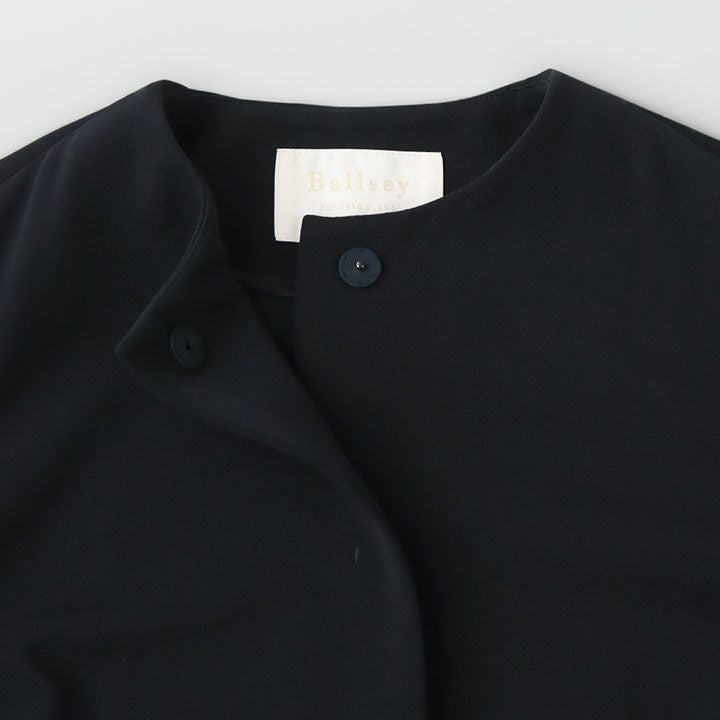 Ballsey(ボールジィ) ジョーゼットジャージー ノーカラージャケット(11