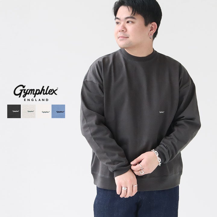 GYMPHLEX(ジムフレックス) クルーネック長袖Tシャツ メンズ(GY