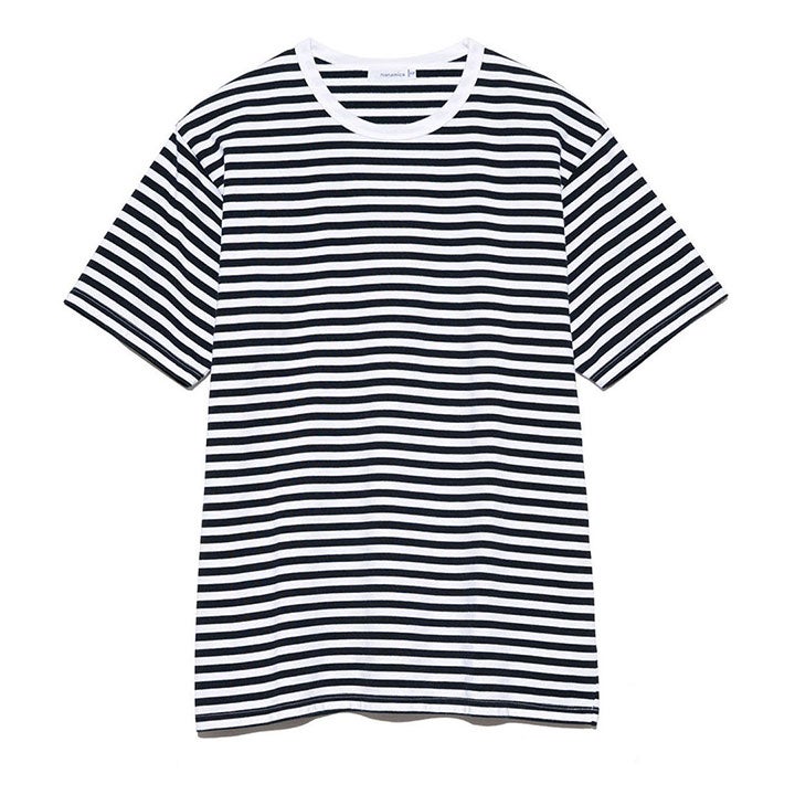 nanamica(ナナミカ) クールマックス ストライプジャージーTシャツ