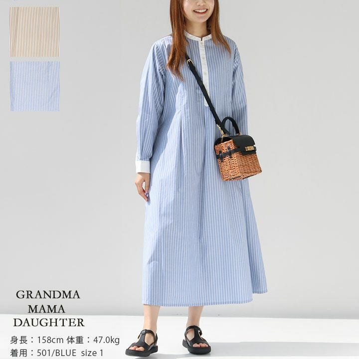 GRANDMA MAMA DAUGHTER(グランマ ママ ドーター) クレリックストライプ