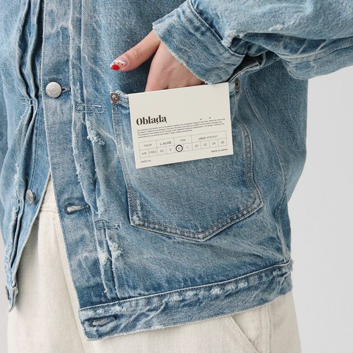 Oblada(オブラダ) 1922 VINTAGE デニムジャケット(S2410JK03)の通販