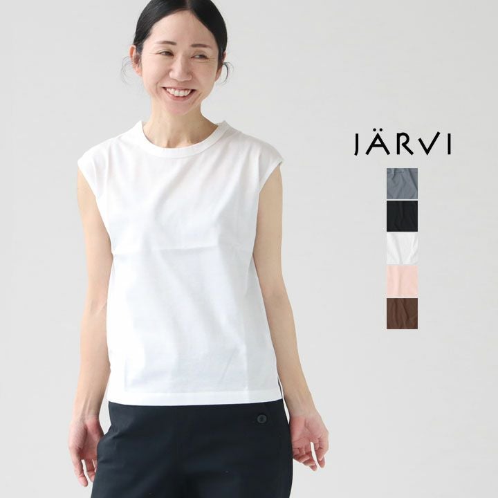 jarvi(ヤルヴィ) 60/2天竺 ノースリーブTシャツ(JC23001)の通販｜NEWS