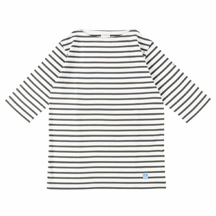 ORCIVAL(オーシバル) コットン ボートネック5分袖Tシャツ(OR-C0136BFJ