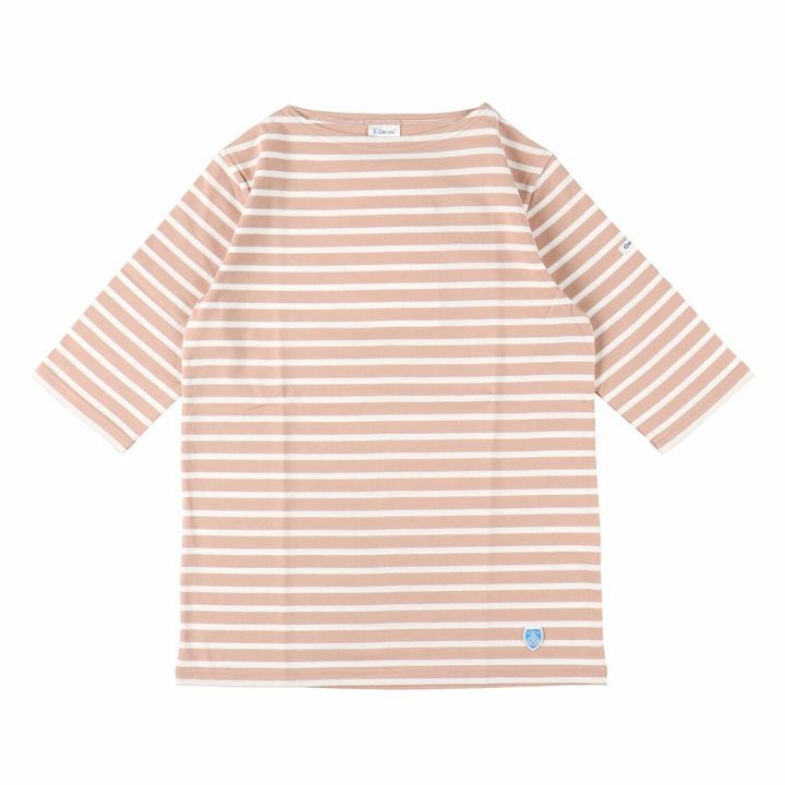 ORCIVAL(オーシバル) コットン ボートネック5分袖Tシャツ(OR-C0136BFJ