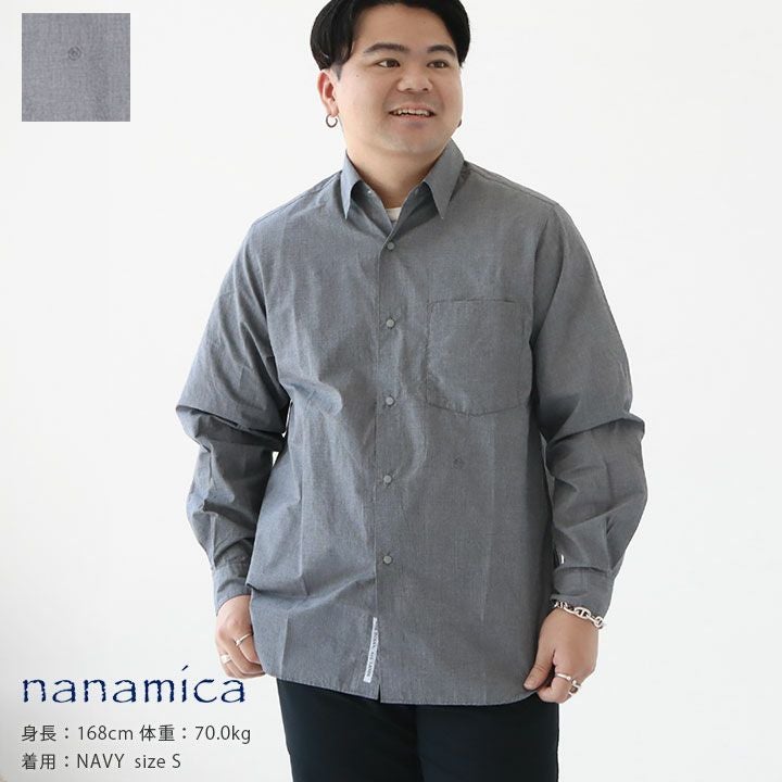 nanamica(ナナミカ) レギュラーカラー ウインドシャツ(SUGF354)の通販