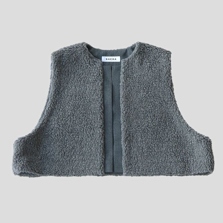 SACRA サクラ｜プードルファー ショートジレ 125505061の通販｜NEWS