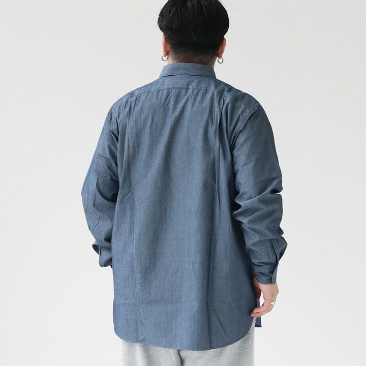 nanamica(ナナミカ) レギュラーカラー シャンブレーシャツ(SUGF359)の