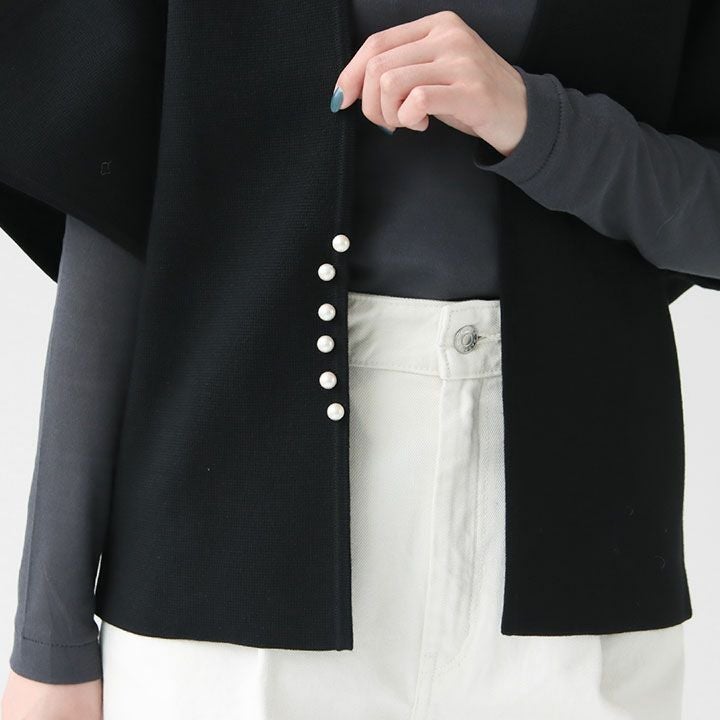 Ballsey(ボールジィ) ウールポリエステルパールコンビ マント 