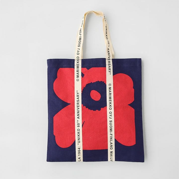 新品未使用 マリメッコCarrier Midi Unikko トートバッグ marimekko(マリメッコ) Carrier Midi Unikko ファブリックバッグ(52244