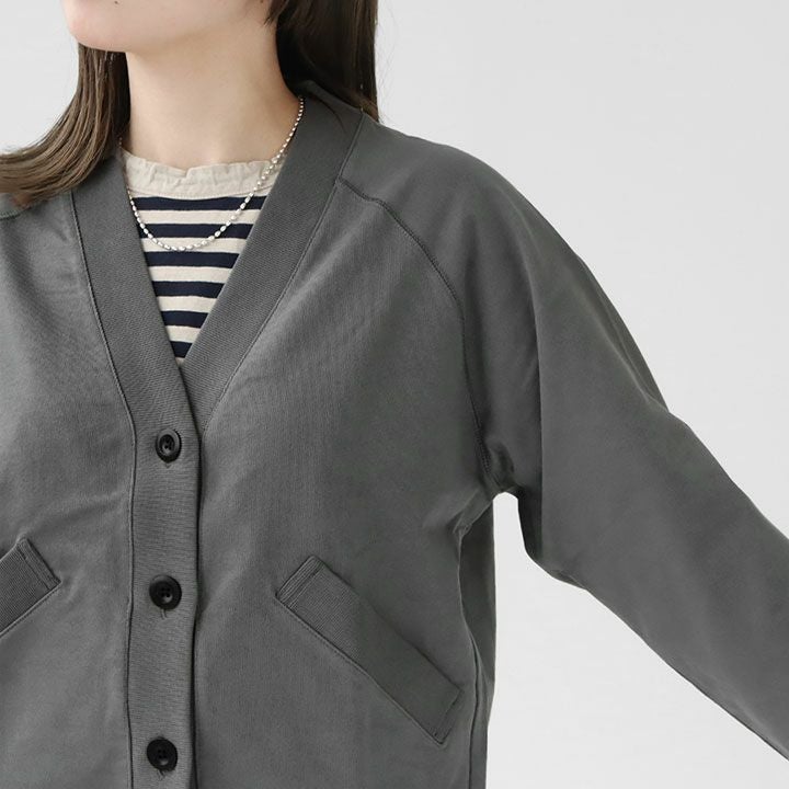 MHL. エムエイチエル　WORN COTTON ジャージカーディガン MHL.(エムエイチエル) WORN COTTON ジャージカーディガン(595-4269512