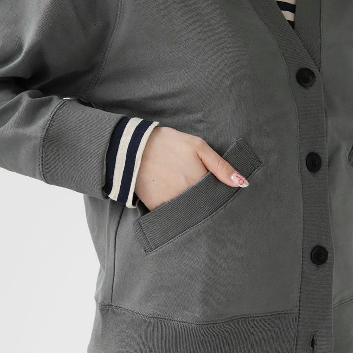 MHL.(エムエイチエル) WORN COTTON ジャージカーディガン(595-4269512