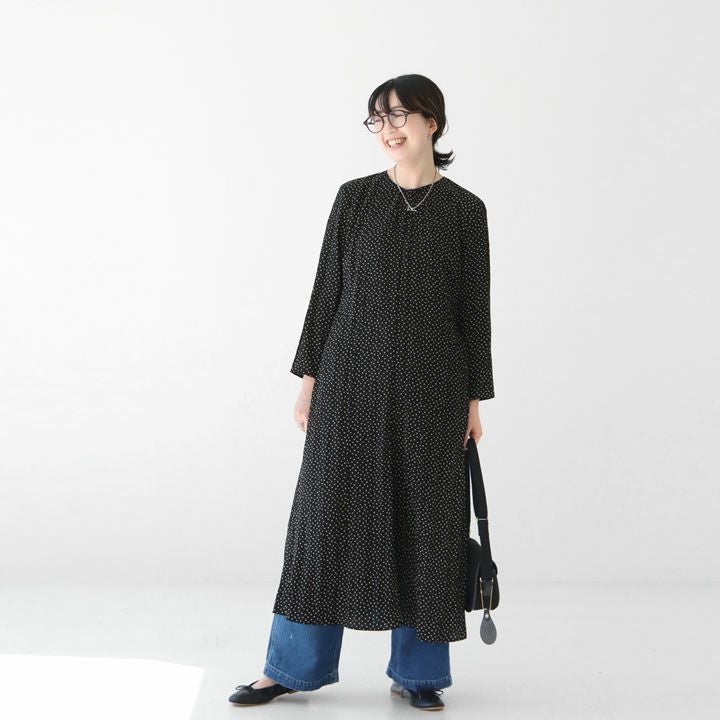 Ballsey(ボールジィ) ランダムプリーツドットプリント ソフト