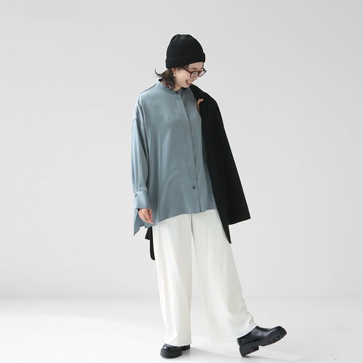 SACRA(サクラ) トリアセテート サテンシャツ(124619071)の通販｜NEWS