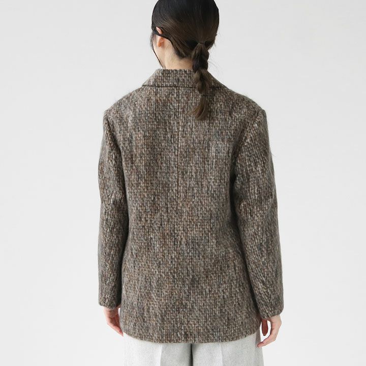 MACPHEE(マカフィー) モヘヤミックスシャギー ダブルブレスト