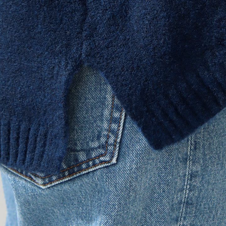 mao made マオメイド｜ヤクフィール ハイネックAラインプルオーバー