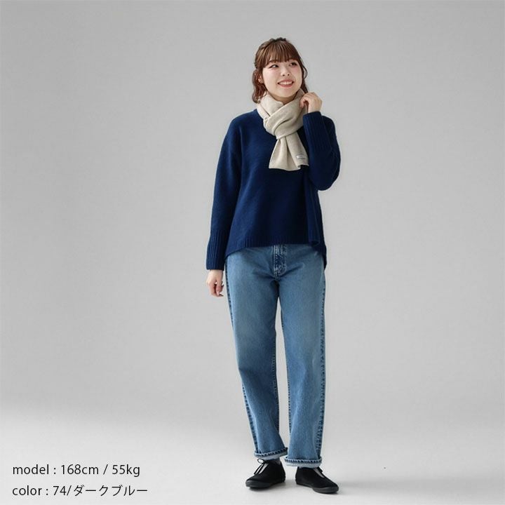 mao made マオメイド｜ヤクフィール ハイネックAラインプルオーバー