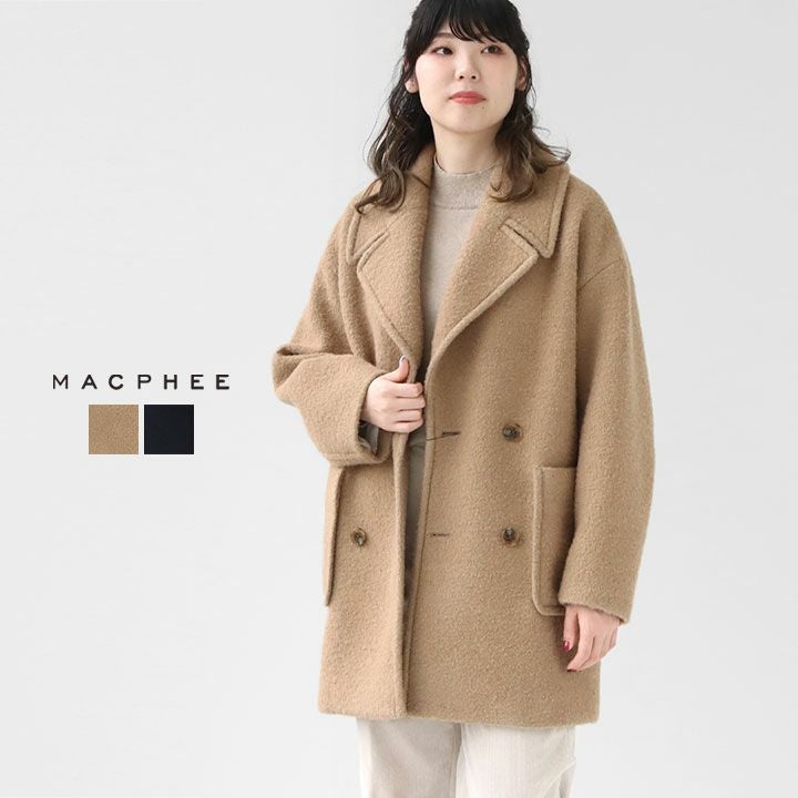 MACPHEE(マカフィー) ブークレーボンディング ダブルブレストコート(12