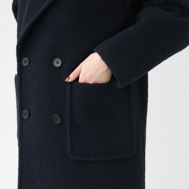 MACPHEE(マカフィー) ブークレーボンディング ダブルブレストコート(12