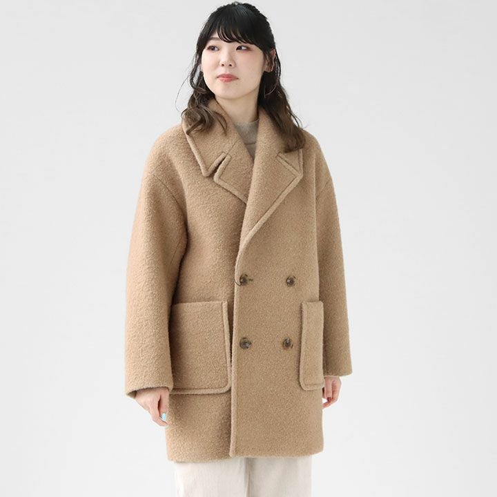 MACPHEE(マカフィー) ブークレーボンディング ダブルブレストコート(12