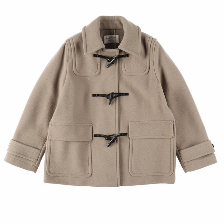 MACPHEE(マカフィー) ウールナイロンメルトン ダッフルショートコート