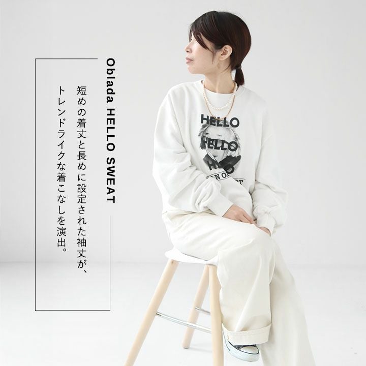 Oblada(オブラダ) HELLO スウェット(S2510CU17)の通販｜NEWS(ニューズ