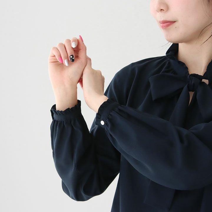 Ballsey(ボールジィ) グロスアムンゼン フリルカラーリボンブラウス(11