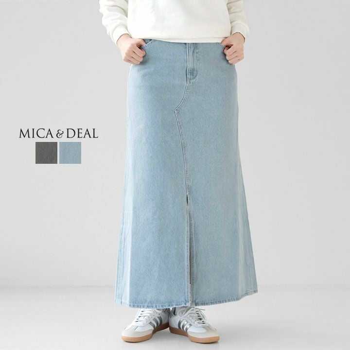 MICA & DEAL(マイカ＆ディール) Aラインデニムロングスカート