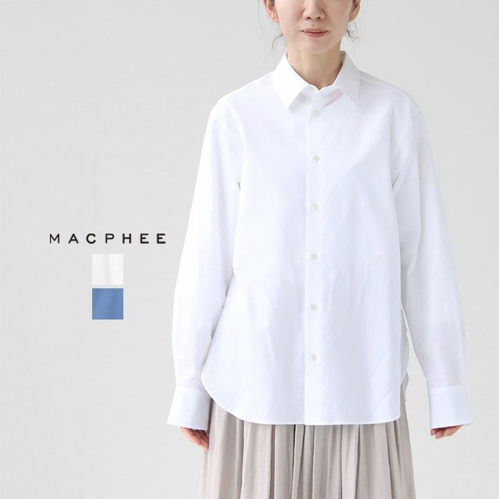 MACPHEE(マカフィー) ファインブロード レギュラーカラーシャツ(12-01