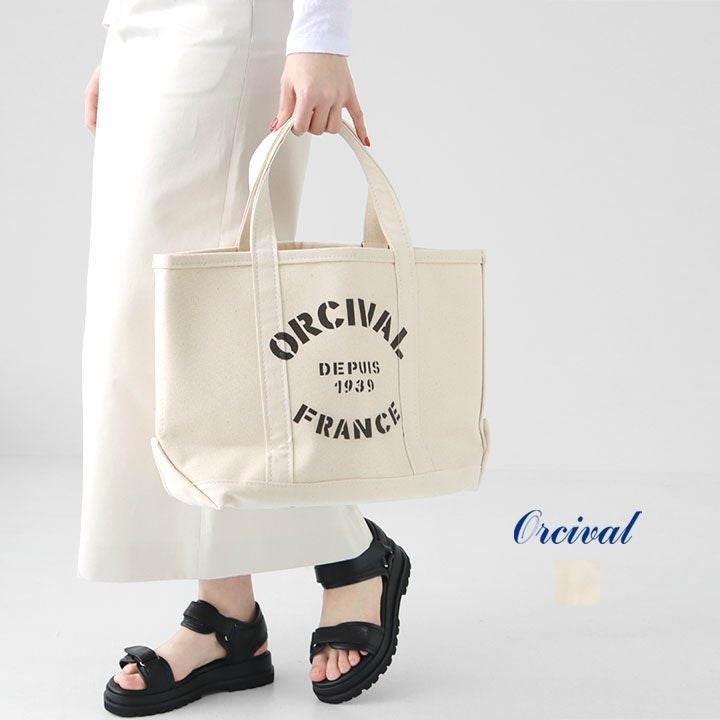 ORCIVAL(オーシバル) プリント キャンバストートバッグ 中(OR-H0360KWC