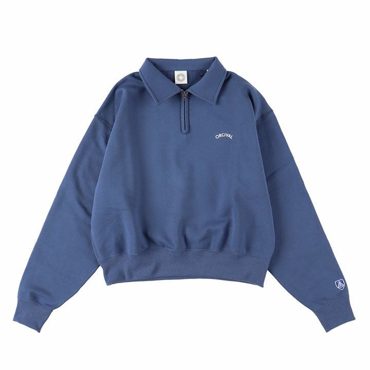 ORCIVAL(オーシバル) コットン裏毛 ハーフジッププルオーバー(OR