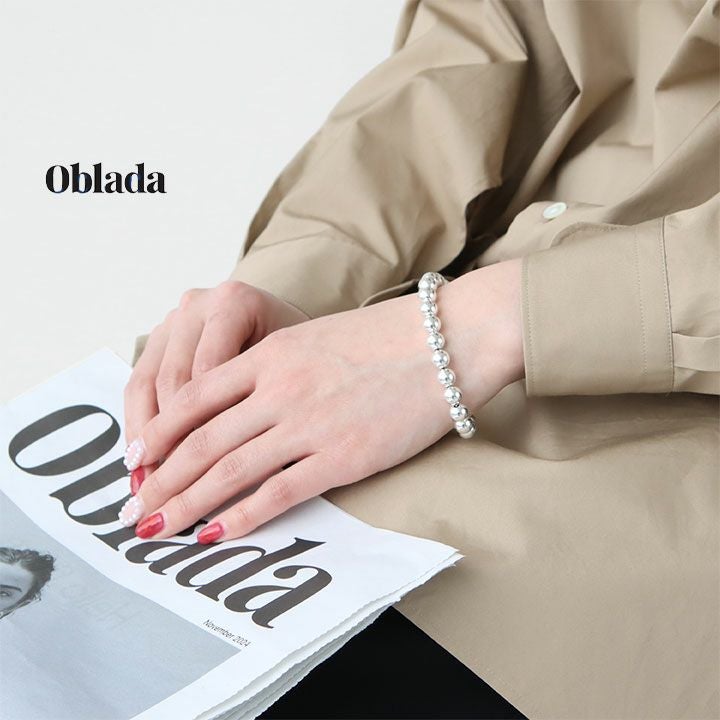Oblada(オブラダ) シルバーボール チェーン ブレスレット(S2510IT18)の