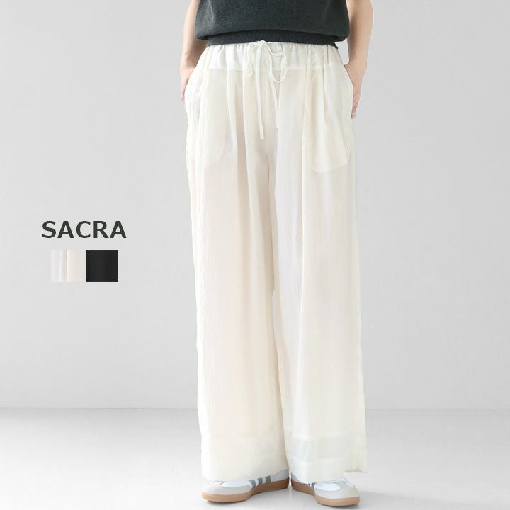SACRA(サクラ) シアーシュリンク タフタパンツ(125121111)の通販｜NEWS