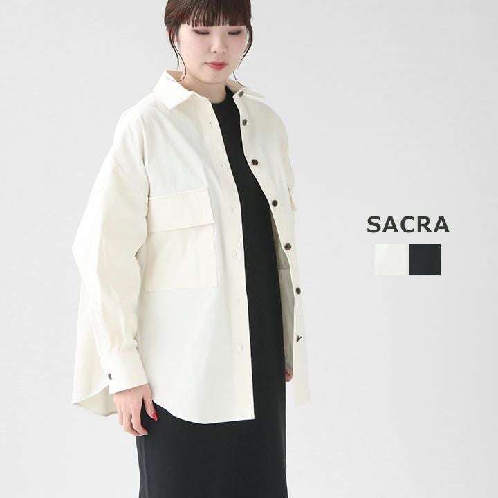 SACRA(サクラ) ハイカウント コットンギャバジン シャツジャケット