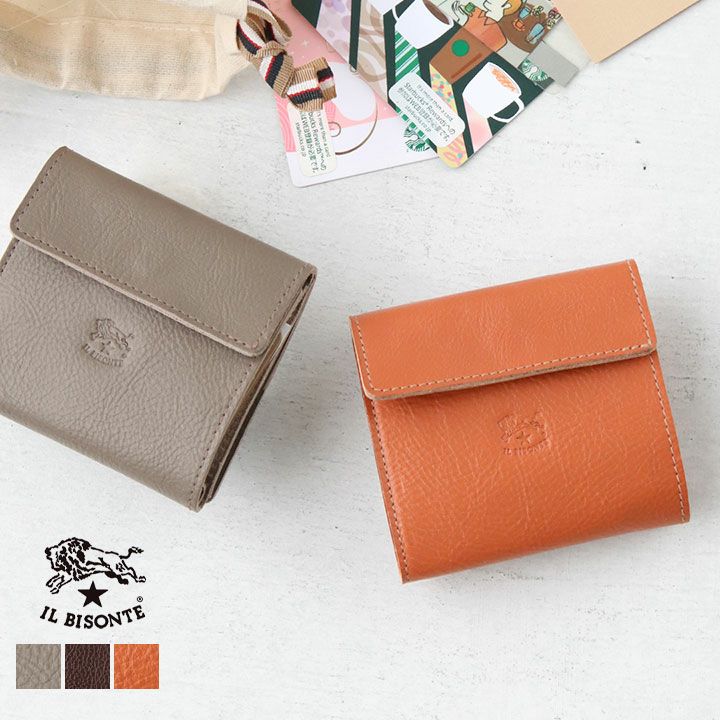 IL BISONTE(イルビゾンテ) 2つ折りレザーウォレット(411465)の通販