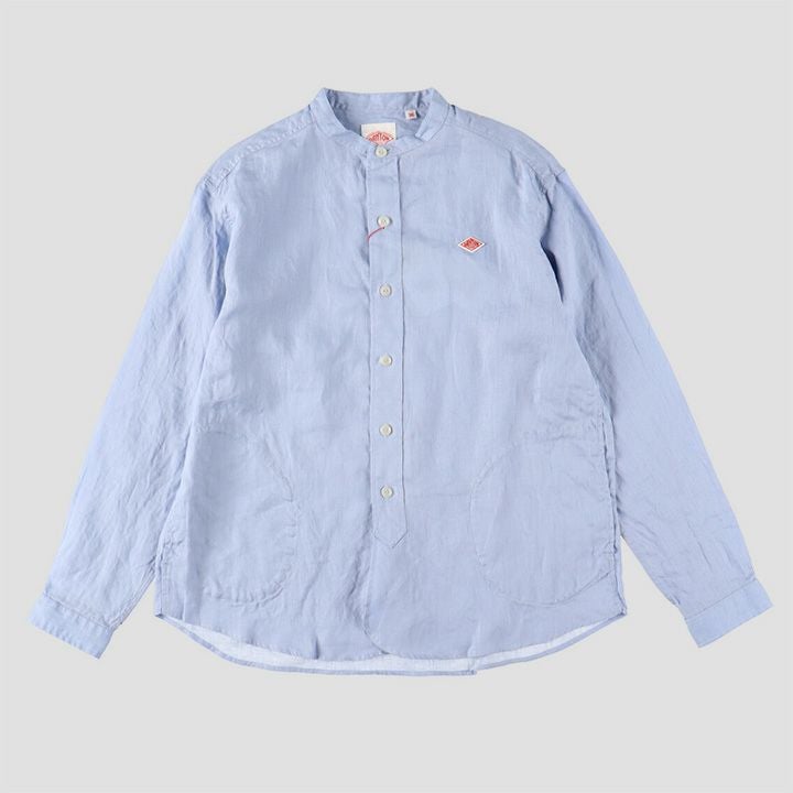 ダントン  リネンシャツ DANTON ダントン | リネン バンドカラーシャツ DT-B0279LCTの通販