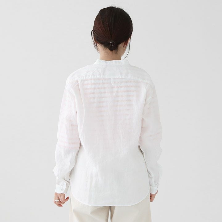 DANTON(ダントン) リネン バンドカラーシャツ(DT-B0279FLI)の通販