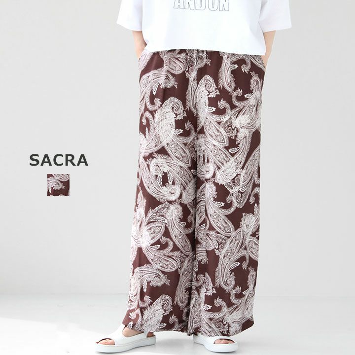 SACRA(サクラ) OVERLAP ペイズリー パンツ(125206113)の通販｜NEWS