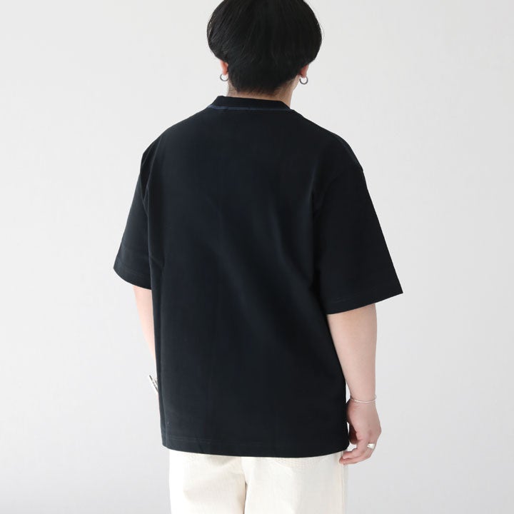 flexwitme ブラックTシャツ GYMPHLEX ジムフレックス｜ロゴ刺繍 半袖ビッグTシャツ MEN J-9271HWJ