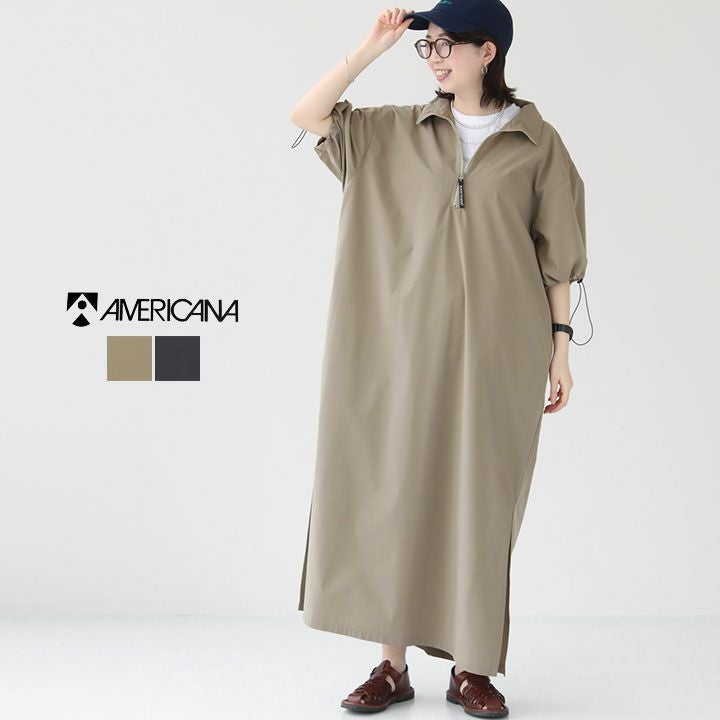 AMERICANA(アメリカーナ) ナイロン ベンチレーションワンピース(AL-S