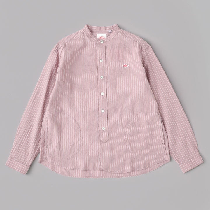 DANTON ダントン | リネン バンドカラーシャツ DT-B0279LCTの通販