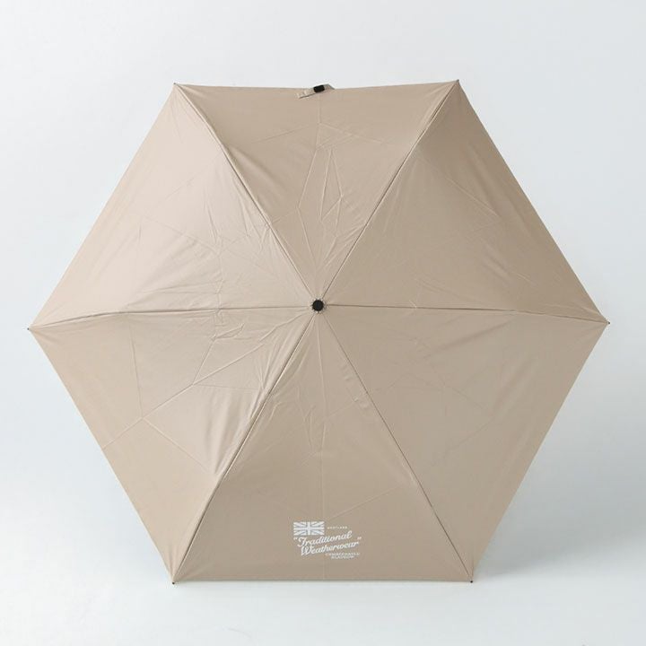 TRADITIONAL WEATHERWEAR 晴雨兼用　折り畳み傘　ベージュ Traditional Weatherwear(トラディショナル・ウェザーウェア) LIGHT