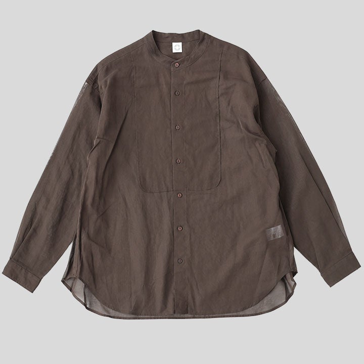 ORCIVAL オーシバル｜コットンボイル バンドカラーシャツ OR-B0270VOM
