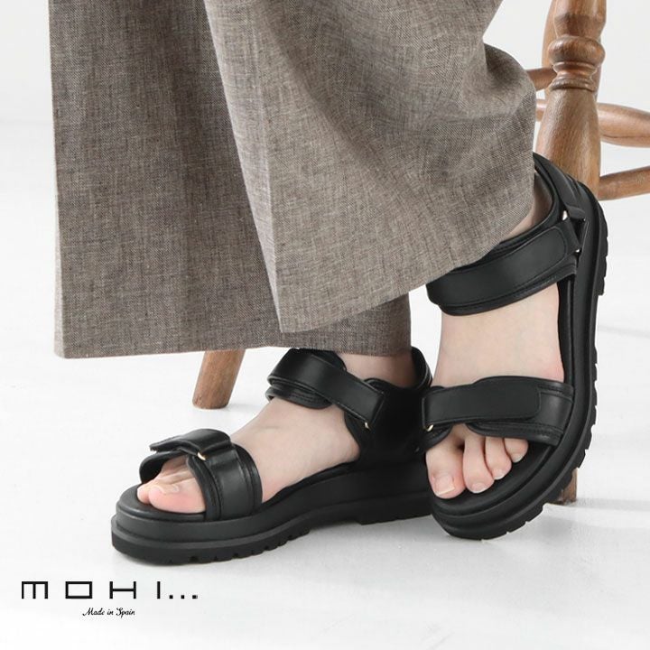 MOHI(モヒ) レザーベルクロサンダル(GU1-22077-SE)の通販｜NEWS