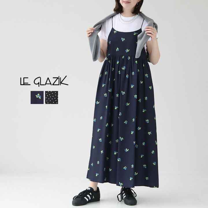 Le glazik(ル グラジック) プリント キャミソールワンピース(LG Le glazik(ル グラジック) プリント キャミソールワンピース(LG