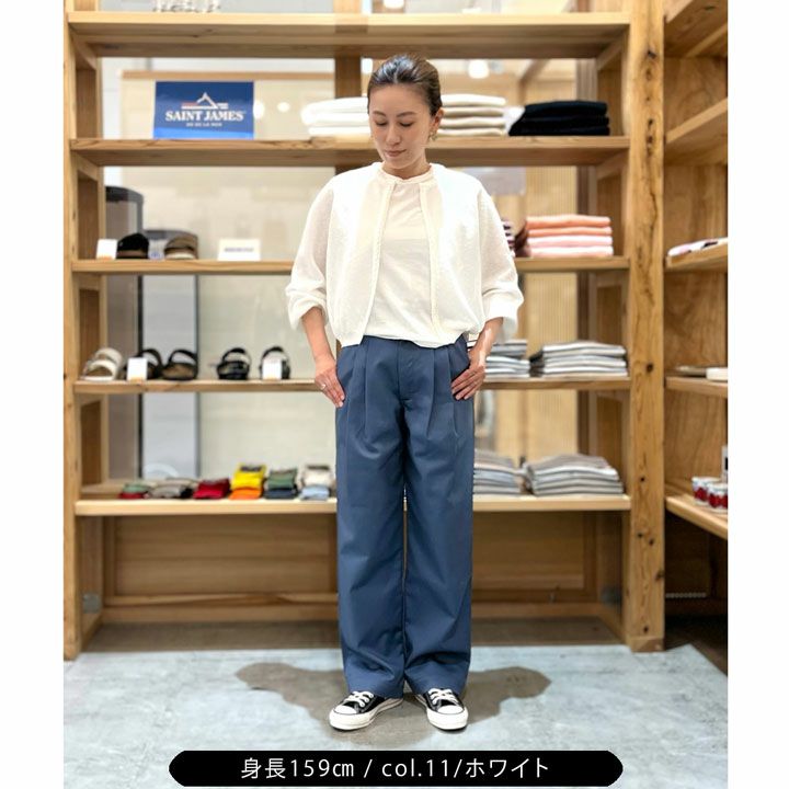 Ballsey(ボールジィ) ダブルフェイスノット クルーネックカーディガン
