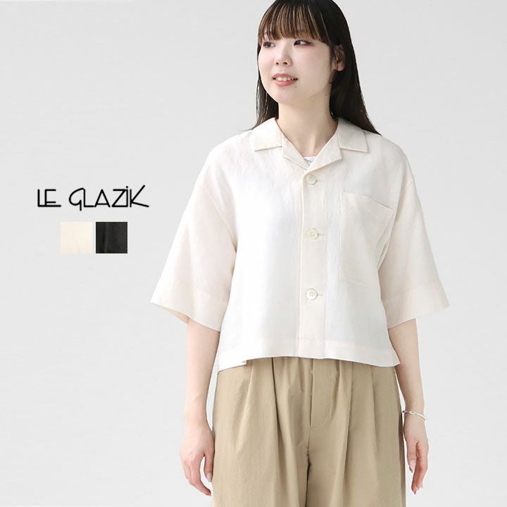 Le glazik(ル グラジック) オープンカラー半袖シャツ(LG-B0258LRC)の