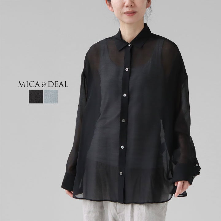 MICA & DEAL マイカ＆ディール｜シアーシャツ 0126101043の通販｜NEWS