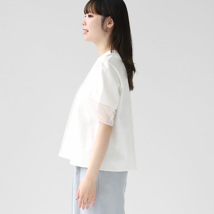 Ballsey(ボールジィ) ジャージーコンビ ランタンスリーブプルオーバー