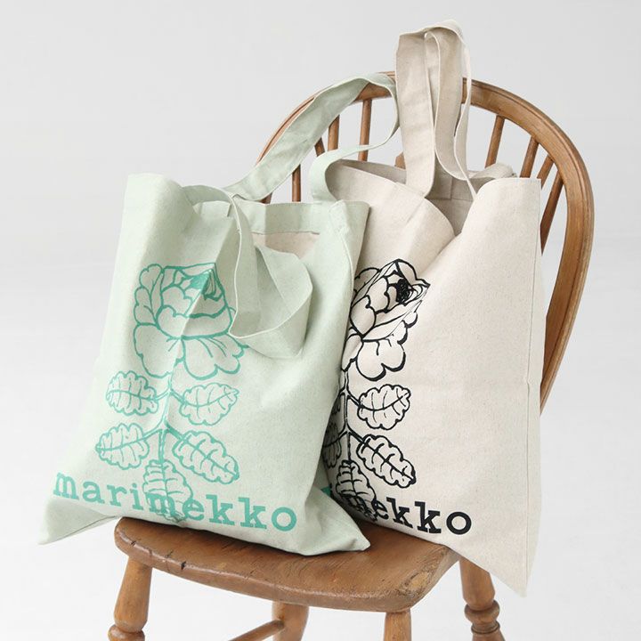marimekko(マリメッコ) Vankka Vihkiruusu Placement トートバッグ