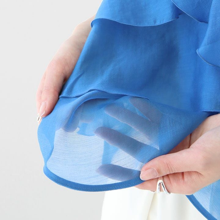 Ballsey(ボールジィ) セルロースポリエステルオーガンジー フリル Ballsey(ボールジィ) セルロースポリエステルオーガンジー フリル